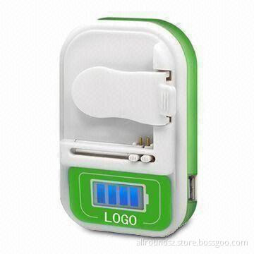 USB Battery Universal Charger, with LED, 500mAh Output Current